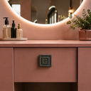 Ver imagem 5 de Puxador Decorativo Móveis Gaveta Cômoda Quadrado Concreto Claro
