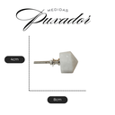 Ver imagem 4 de Puxador para Porta de Mármore e Metal 4cmx8cm Vênus Victrix