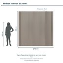 Ver imagem 3 de Painel Ripado Smart 240x240 cm (sem Furo) Incolar Grigio