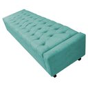 Ver imagem 5 de Calçadeira Baú Casal Everest P02 140cm para Cama Box Suede - Doce Sonho Móveis Azul Tiffany