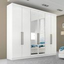 Ver imagem 1 de Guarda-Roupa Casal com Espelho 6 Portas Ana Panan Móveis