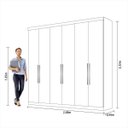 Ver imagem 4 de Guarda-Roupa Casal com Espelho 6 Portas Ana Panan Móveis