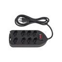 Ver imagem 1 de Filtro de Linha Intelbras Epee1008+ 8 Tomadas Bivolt Preto