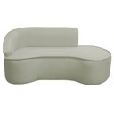 Ver imagem 3 de Kit Divã Recamier Orgânico Marrocos 180cm Lado Direito e 2 Poltronas Amore Bouclé Verde Oliva