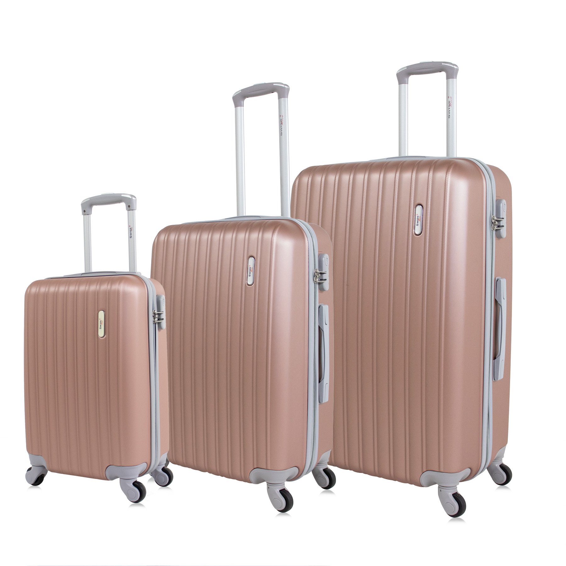 Conjunto de malas de viagem P, M e G Londres Swiss Move Rose