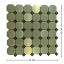 Ver imagem 3 de Pastilha Adesiva Aluminio Decoração Banheiro Cozinha Dourado