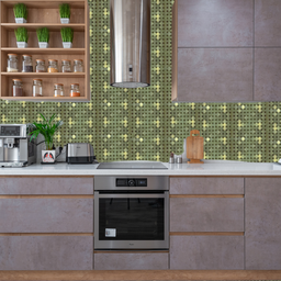 Pastilha Adesiva Aluminio Decoração Banheiro Cozinha Dourado - 2