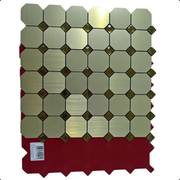 Pastilha Adesiva Aluminio Decoração Banheiro Cozinha Dourado - 8