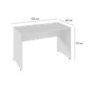 Ver imagem 3 de Escrivaninha Retangular Industrial MDF 120cm Smart Yescasa