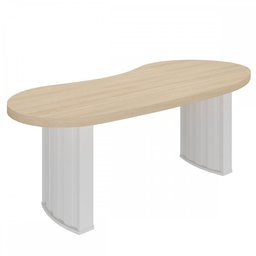 Mesa para Escritório Tamburato Organic Carvalho/branco - Artany Móveis - 2