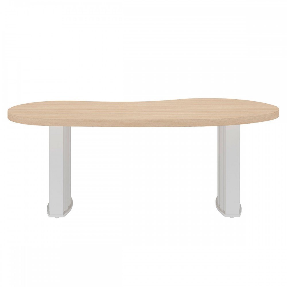 Mesa para Escritório Tamburato Organic Carvalho/branco - Artany Móveis - 3