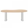 Mesa para Escritório Tamburato Organic Carvalho/branco - Artany Móveis - 3
