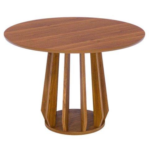 Mesa de Jantar Redonda 4 Lugares Tampo MDF 109 cm 22145 Cinamomo Natuem
