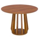 Ver imagem 1 de Mesa de Jantar Redonda 4 Lugares Tampo MDF 109 cm 22145 Cinamomo Natuem