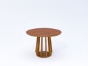 Ver imagem 1 de Mesa de Jantar Pitanga Redonda 1,09m com Tauari MDF Cinamomo e Madeira Tauari