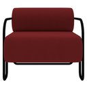 Ver imagem 5 de Poltrona Decorativa para Sala Industrial Kira K04 Veludo Vermelho - Mpozenato