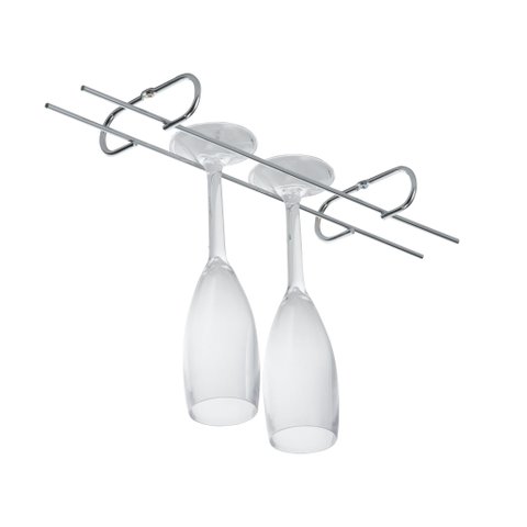 Suporte para Taças Reto Suspenso Elegante Cozinha Schmitt:Inox