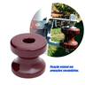 5un Isolador Roldana de Porcelana 72x72mm para Armação - 5
