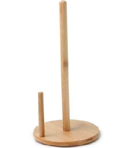 Suporte para Papel Toalha de Bambu