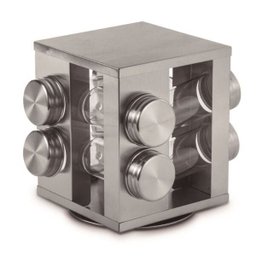Porta Condimentos Inox 8pcs Girat - Ref.aj19184 - 1