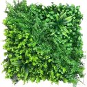 Ver imagem 2 de Painel Jardim Vertical Artificial 100x100cm Planta Decoração