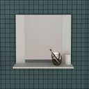 Ver imagem 2 de Espelheira Suspensa para Banheiro 60cm com 1 Prateleira Bn3610 Branco - Tecno