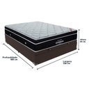 Ver imagem 2 de Elegant Ortobom Base Baú Bege Casal Mola Ensacada Europillow Marrom
