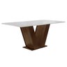 Conjunto Sala de Jantar Mesa Tampo Mdf 6 Cadeiras Espanha Yescasa - 5