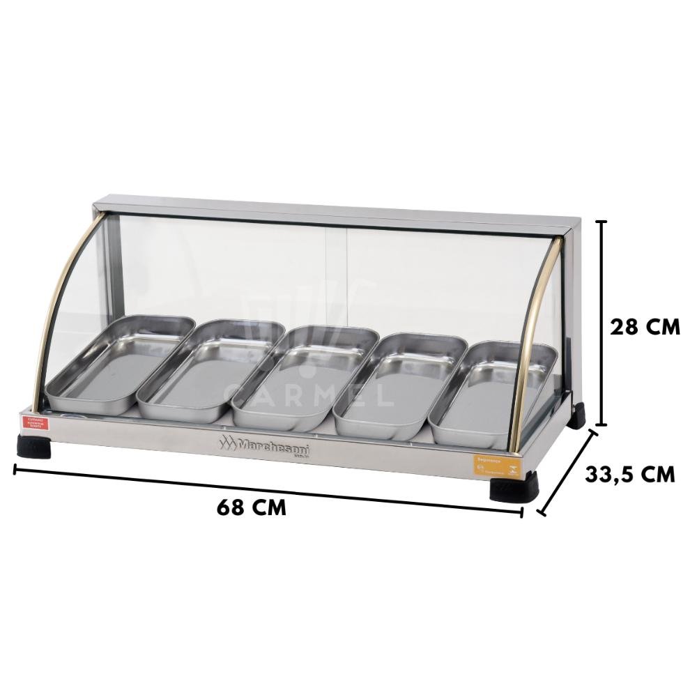 Estufa Para Salgado Curva 5 Bandejas Ouro Marchesoni - 2