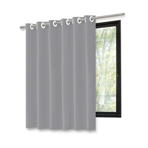 Cortina Black Out com Ilhos 1,40x1,40:cinza