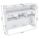 Ver imagem 2 de BALCÃO ATENDIMENTO COM 2 GAVETAS L1,5XA1,20 M354.B MUNDI MOVEIS