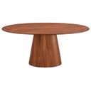 Ver imagem 1 de Mesa de Jantar Oval Organica Genebra Madeira Cinamomo 25mm Nozes 1.80x100