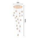 Ver imagem 2 de Lustre Pendente Astraled Astrobell Pl-9853 Dourado Brilho Led Bivolt Dourado Pl-9853
