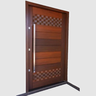 Porta Pivotante de Madeira Maciça Bbb Couro 214x118 C/puxador e Fechadura - 2