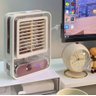 Mini Ventilador de Mesa Pessoal Spray de Água Névoa Portátil - 3