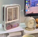 Ver imagem 3 de Mini Ventilador de Mesa Pessoal Spray de Água Névoa Portátil