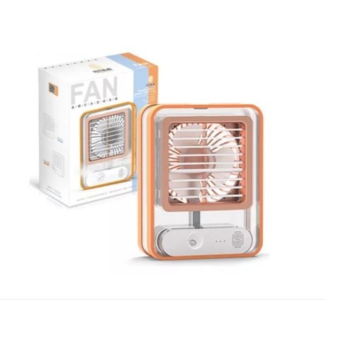 Mini Ventilador de Mesa Pessoal Spray de Água Névoa Portátil