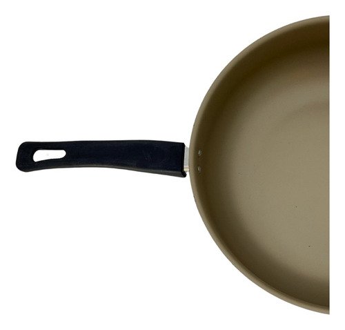 Frigideira Antiaderente Wok Reforçada Tampa de Vidro 26 Cm:terracota - 15