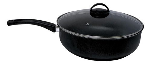 Frigideira Antiaderente Wok Reforçada Tampa de Vidro 26 Cm:terracota - 19