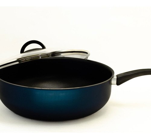 Frigideira Antiaderente Wok Reforçada Tampa de Vidro 26 Cm:terracota - 4