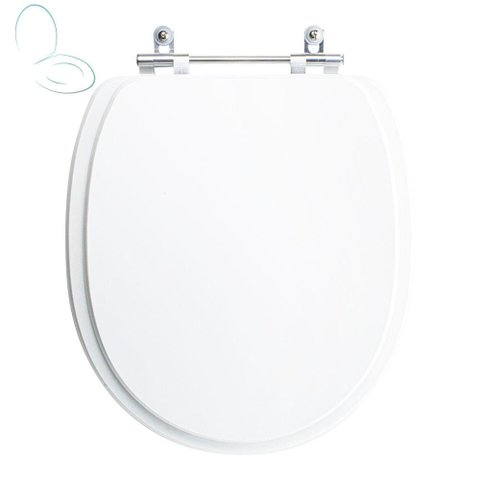 Assento Sanitário Tampa de Vaso Branco Resina Poliester Village para Bacia Deca