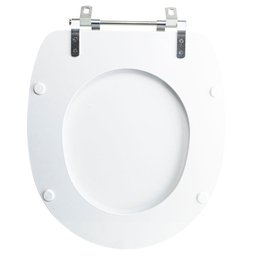 Assento Sanitário Tampa de Vaso Branco Resina Poliester Village para Bacia Deca - 5