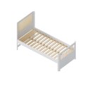 Ver imagem 4 de Cama Solteiro Evolutiva Wave Juvenil em Rattan com LED Casatema MadeiraOriginals Branco/Marrom