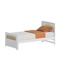 Ver imagem 7 de Cama Solteiro Evolutiva Wave Juvenil em Rattan com LED Casatema MadeiraOriginals Branco/Marrom