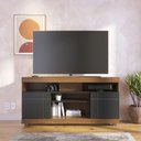 Ver imagem 1 de Rack para TV até 47 Polegadas 136cm MDP com 2 Portas Amadeirado Multimóveis