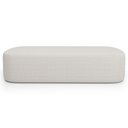 Ver imagem 3 de Kit 02 Puffs Decorativos Orgânico para Living Quarto 195cm Doha W01 Bouclê Cru - Lyam Decor