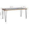 Mesa de Jantar Bohemia 1620x805x750 - Mel - 6