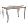 Mesa de Jantar Bohemia 1210x805x750 - Mel - 3