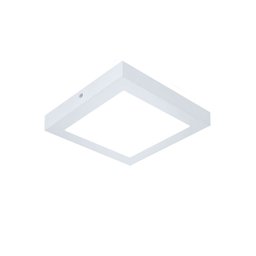 Plafon Painel Led Sobrepor Quadrado 24w 30cm 3000k Luz Quente Decoração - 5
