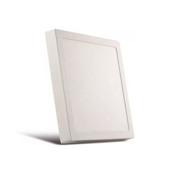 Plafon Painel Led Sobrepor Quadrado 24w 30cm 3000k Luz Quente Decoração - 1